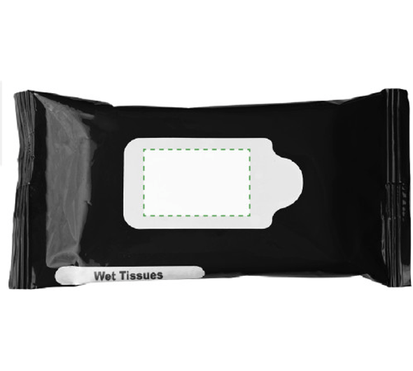 Plastic bag with 10 wet tissues